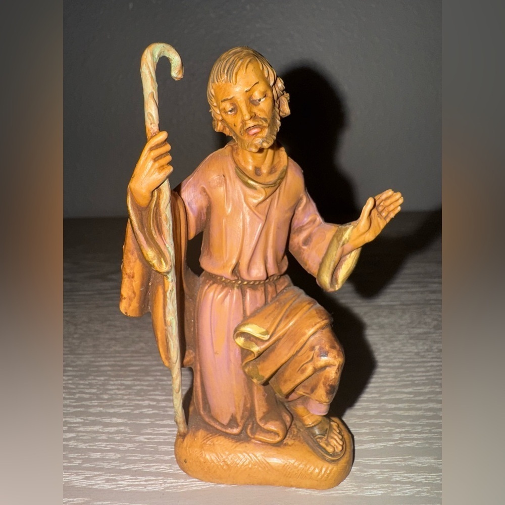 Vintage 1983 Fontanini Nativity Replacement Joseph Depose Italy 1 Christmas